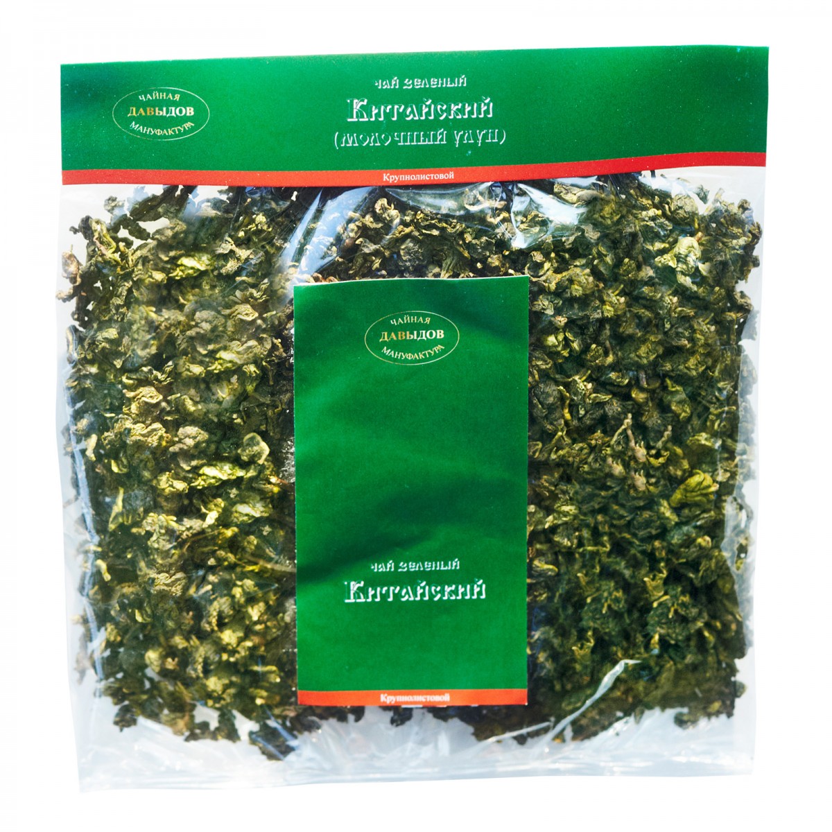 Чай зеленый байховый китайский крупнолистовой Молочный Улун 200 г пакет