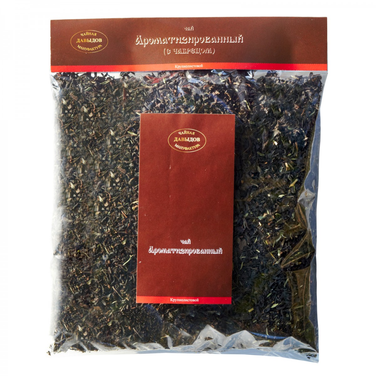 Чай черный цейлонский байховый ароматизированный с чабрецом 100 г пакет
