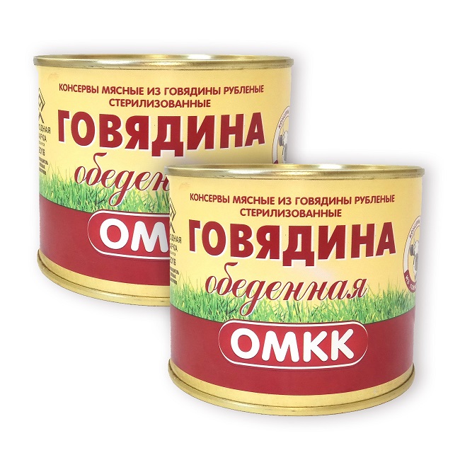 Говядина Обеденная 2шт*525г Оршанский МКК