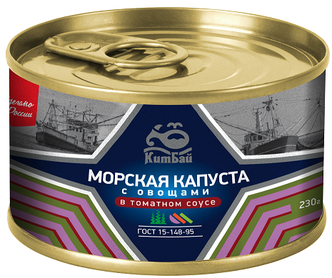 Морская капуста с овощами в т/с КитБай 230г ключ